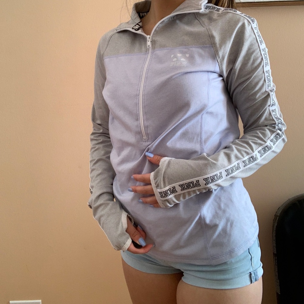 vs PINK half zip athletic sweater
